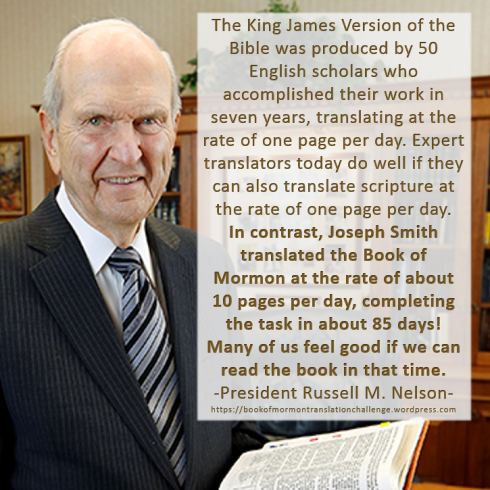 President Russell M. Nelson, Read the Book of Mormon in 85 Days
